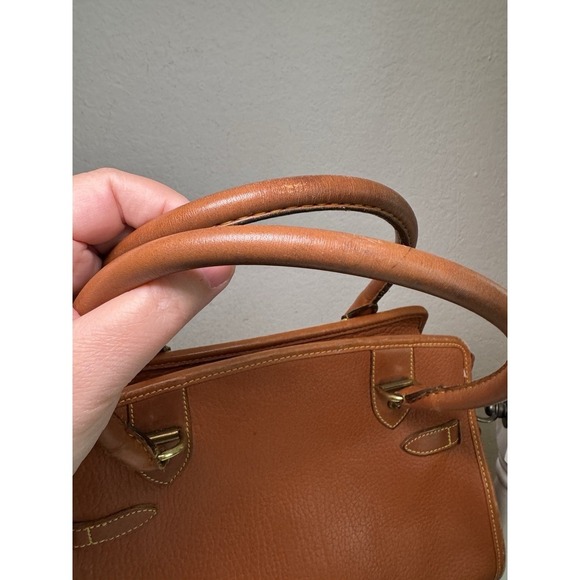 DOONEY & BOURKE Vintage Bag All Weather Leather Satchel 2Way USA 80s 90s Brown** - Picture 14 of 16
